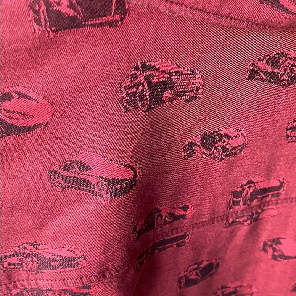 Robert Graham Burgundy Patterned Button-Down Shirt - image 3